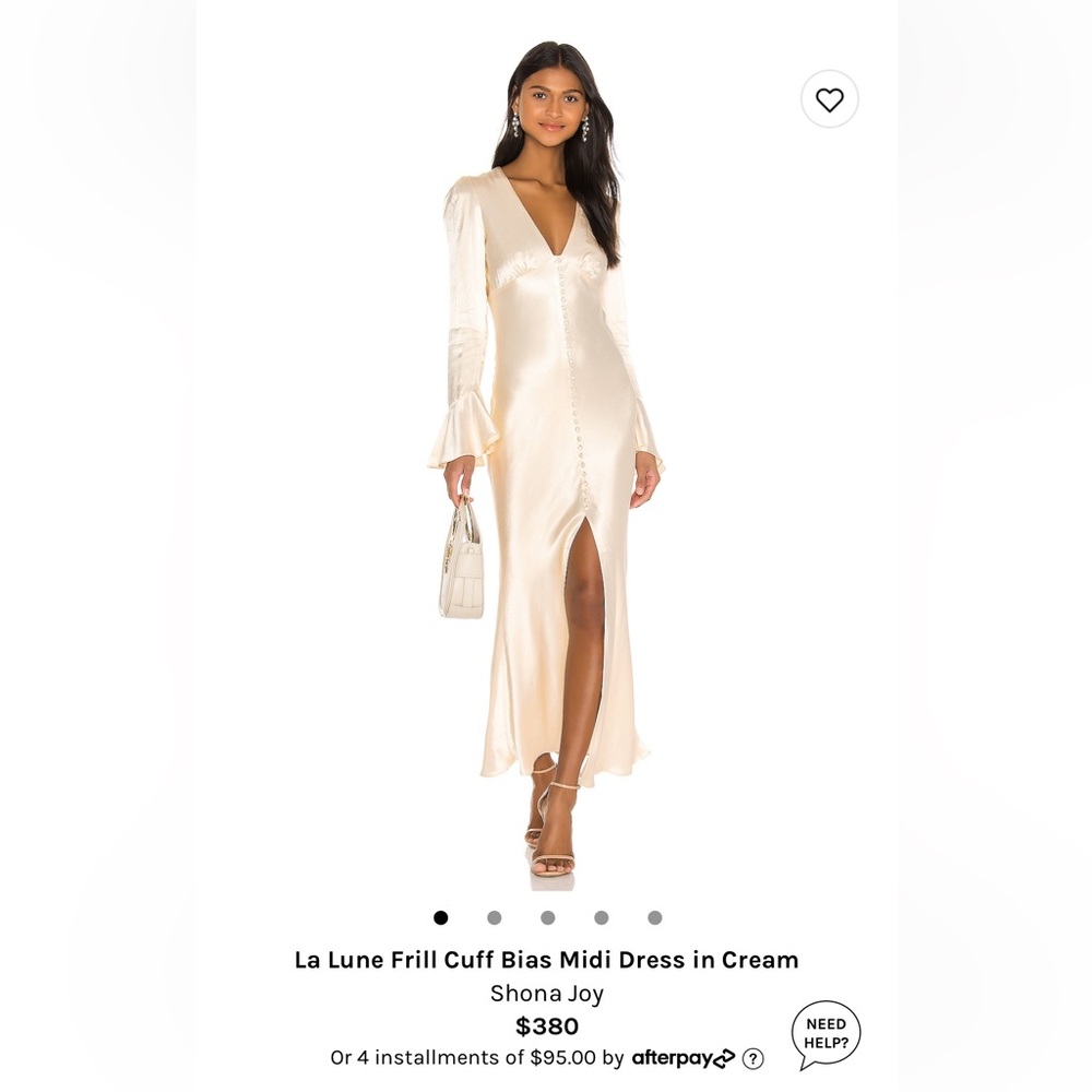 Shona Joy, La Lune midi in cream. Size 6